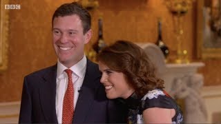 Jack Brooksbank first ever TV interview with Princess Eugenie. The One Show. Matt Baker. 22 Jan 2018