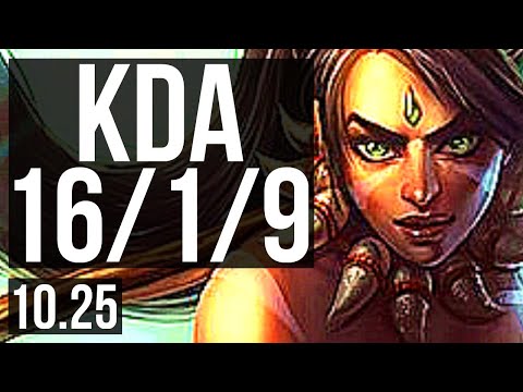NIDALEE vs GRAVES (JUNGLE) | 16/1/9, Legendary, 400+ games, 900K mastery | EUW Diamond | v10.25