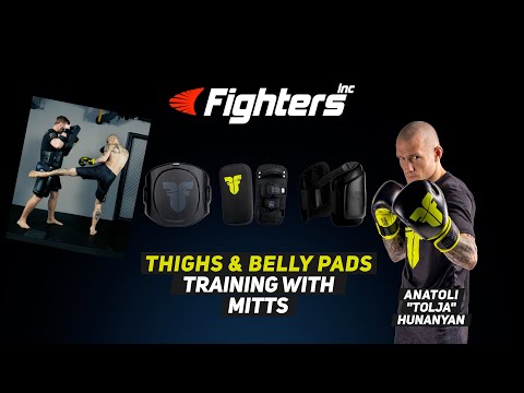 Training on Thai Pads, Thighs Pads and Belly Pad