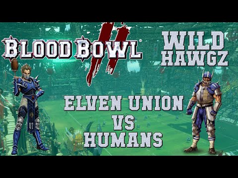 Blood Bowl 2 - Elven Union (the Sage) vs Humans (LarrytheGreat) - WH G3