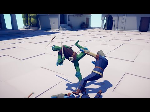 FIGHT | Teenage Mutant Ninja Turtles vs Every Unit - TABS - Totally Accurate Battle Simulator