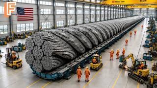 How Millions of Steel Cables Are Made Inside Massive Production Line MQDEFAULT Thumbnail