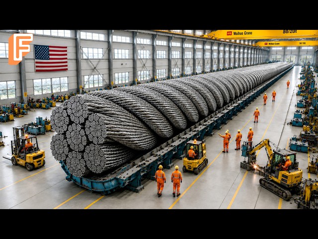 How Millions of Steel Cables Are Made Inside Massive Production Line SDDEFAULT Thumbnail