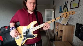 Video thumbnail for Fender American vintage 75 jazz bass by Mega Bass show
