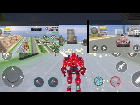 Multi Robot Transform Game: Bee Robot Car Games 2022(Robot Game)-Android Gameplay