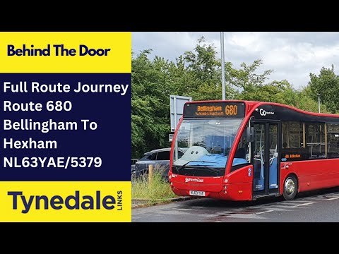 Behind The Door + Full Journey: Route 680 | NL63YAE/5379 - Go North East: Optare Versa V1170