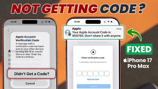 Apple ID Verification Code Not Received on iPhone 17’s | Fix Apple ID 2FA Problem