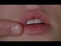 Women Lips Being Touched