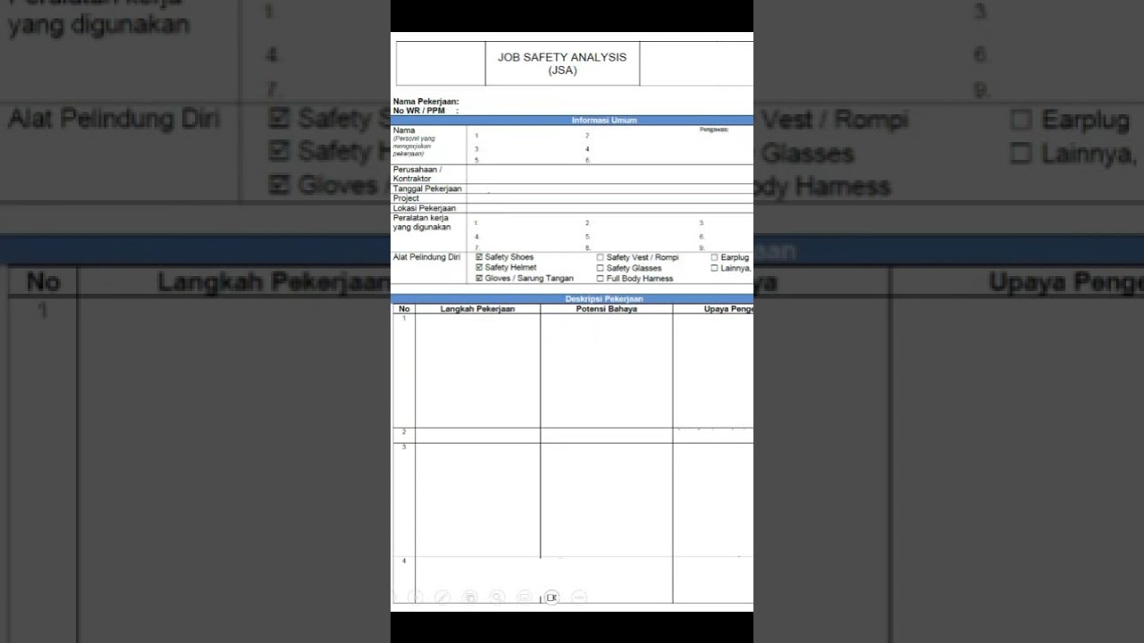 Pembuatan Job Safety Analysis (JSA) K3 #inengineeringwetrust  #DoaIbu