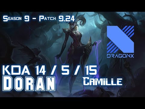 DRX Doran CAMILLE vs VLADIMIR Top - Patch 9.24 KR Ranked
