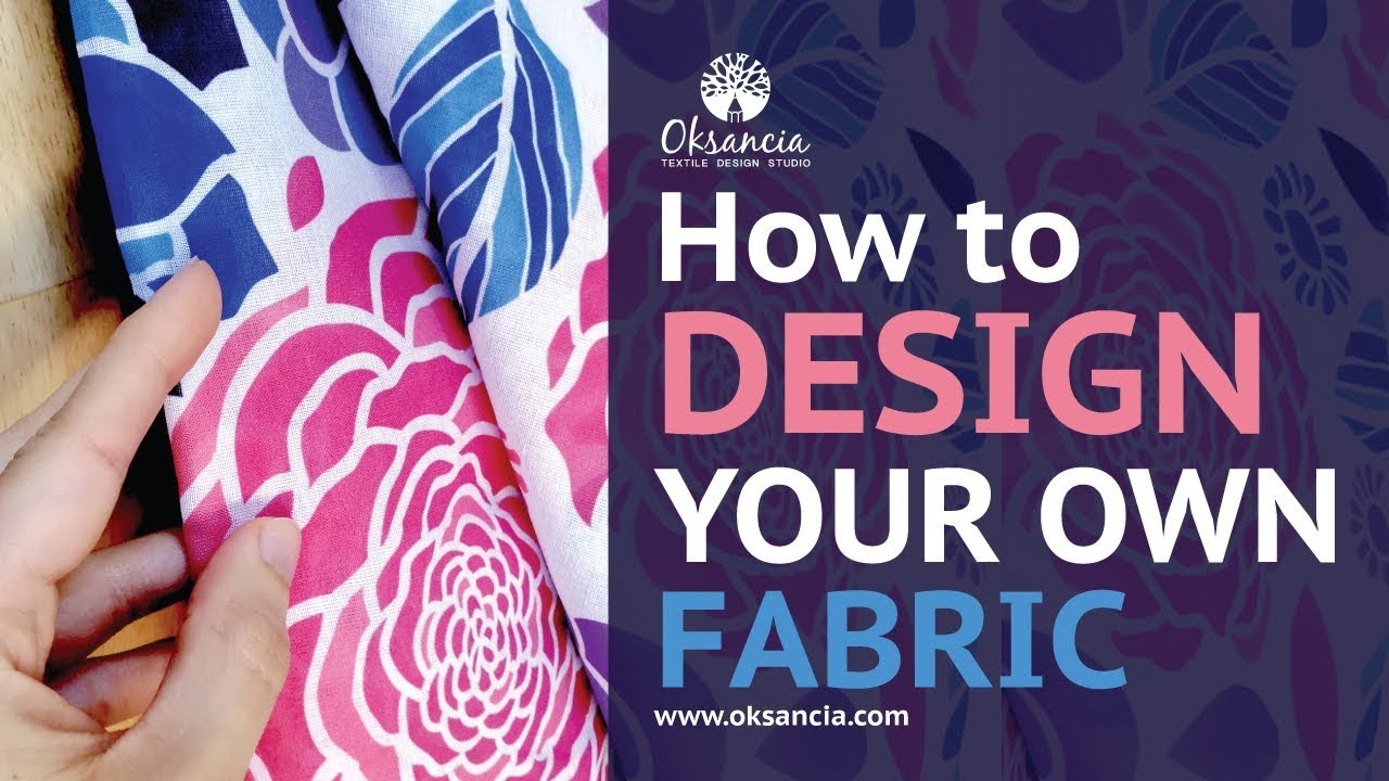 How to design your own fabric. Step-by-step fabric design tutorial with final fabric example.