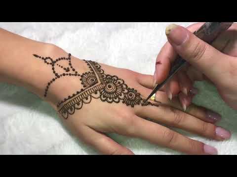 03. Comment réaliser un modèle simple  au henné naturel