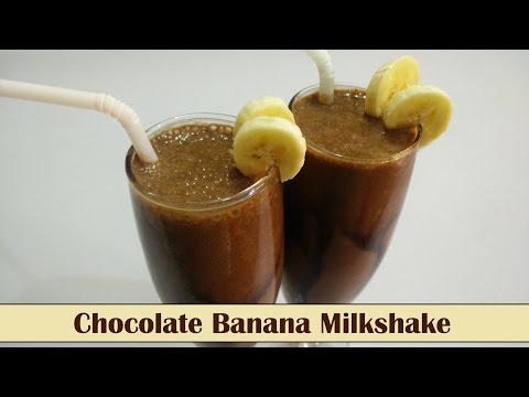 Chocolate Banana Milkshake Recipe by Cooking with Smita | चॉकलेट बनाना मिल्कशेक | Easy & Healthy