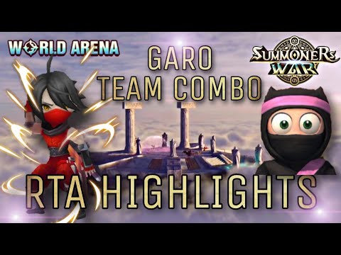 Garo Team Combo in World Arena (RTA) - Summoners War