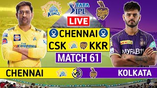 Chennai Super Kings v Kolkata Knight Riders Live | CSK vs KKR Live Scores & Commentary | 1st Innings