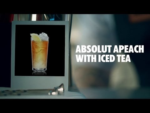 ABSOLUT APEACH WITH ICED TEA DRINK RECIPE - HOW TO MIX