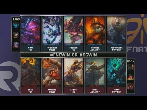 FNC vs OG Game 3 Highlights - FNATIC vs ORIGEN- FINALS EU LCS SUMMER 2015 PLAYOFFS