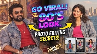 80s Look Photo Editing | Instagram Viral 80s Look Photo Editing Prompt