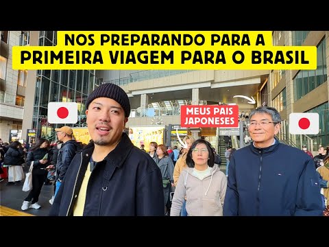 My Japanese parents preparing for their first trip to Brazil.