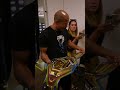 Jose Aldo was in awe of Yair's custom belt ? #UFC290 #shorts