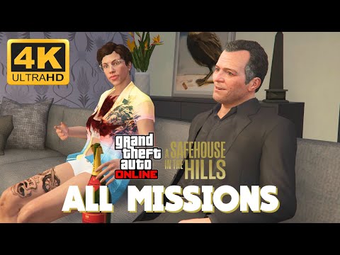 GTA ONLINE - A Safehouse in the Hills Missions (Solo) | 4K 60FPS