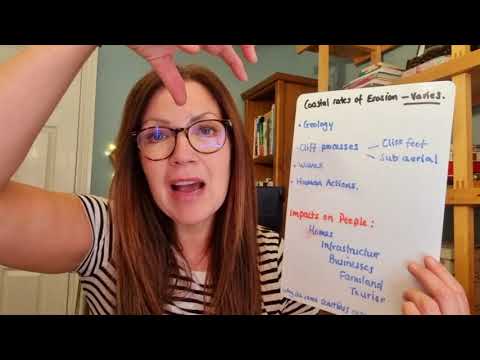 GCSE Geography: UK Physical Landscape: rates of erosion at the coastline