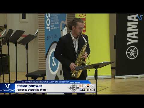 Etienne Boussard plays Sonate by Fernande Decruck