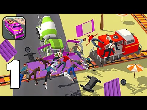 Passenger Express Train Game - Part 1 Stickman Amusement Park - Gameplay Walkthrough(iOS, Android) - YouTube