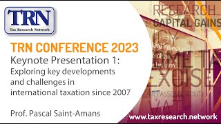 TRN 23 - Keynote Pascal Saint-Amans
