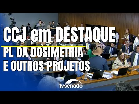 Ao vivo: CCJ analisa projeto sobre dosimetria da pena e crimes contra o Estado