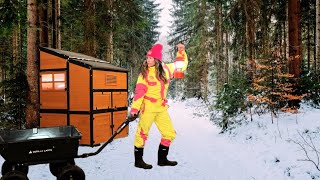 FARM CHORES IN THE SNOW