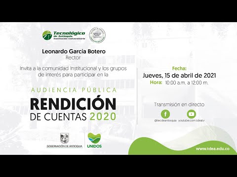 Audiencia Pública Rendición de Cuentas 2020