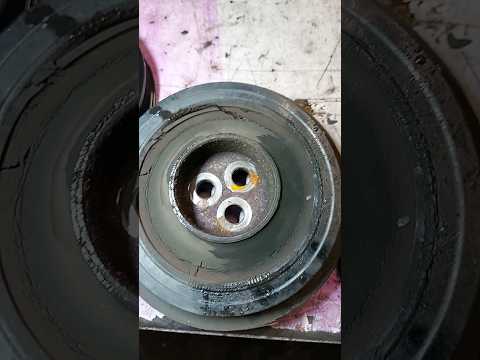 Ford vs Aftermarket Crank pulley #shorts #ford #transit #vans #crankshaft #pulley #genuine