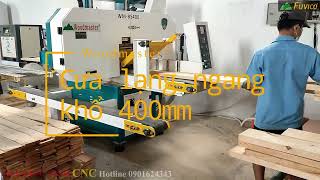 Cưa lạng ngang để bóc những lát gỗ mỏng của Woodmaster WM-BS400 quá tuyệt vời.