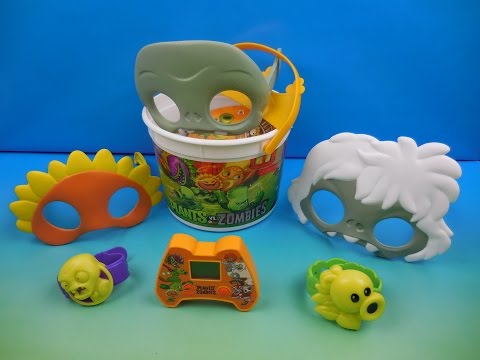 2015 PLANTS vs ZOMBIES SET OF 7 BURGER KING COLLECTION MEAL TOYS VIDEO REVIEW