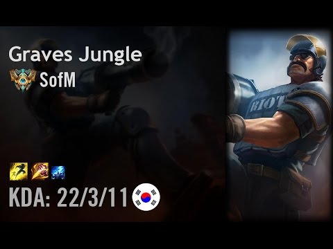 Graves Jungle vs Kindred - SofM - KR Challenger Patch 6.13