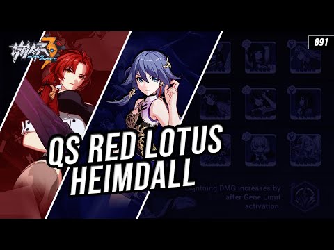 QS RED LOTUS 219Eh - HEIMDALL LIGHTNING BUFF - LE BS HF (ZHANG) - 891 | HONKAI IMPACT 3