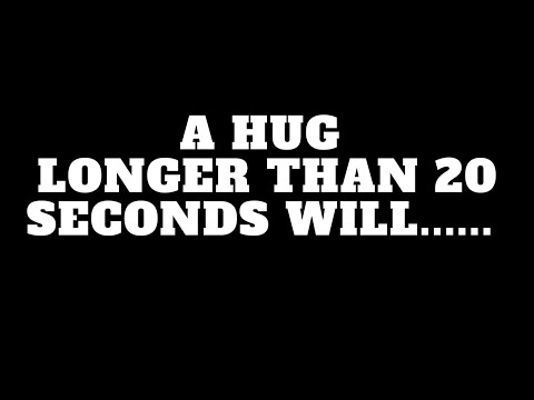 A hug longer than 20 secondswill.. | Great Psychology facts