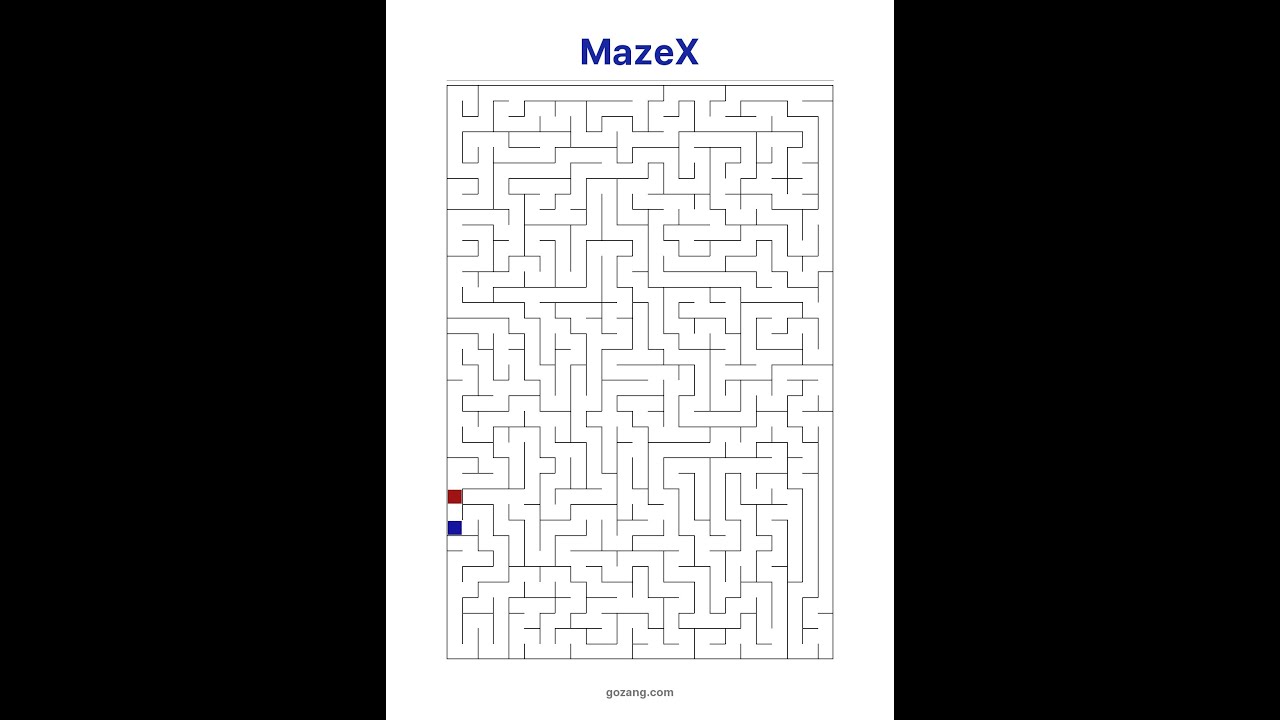 Free Printable Maze Puzzle #3 | Intermediate Brain Game