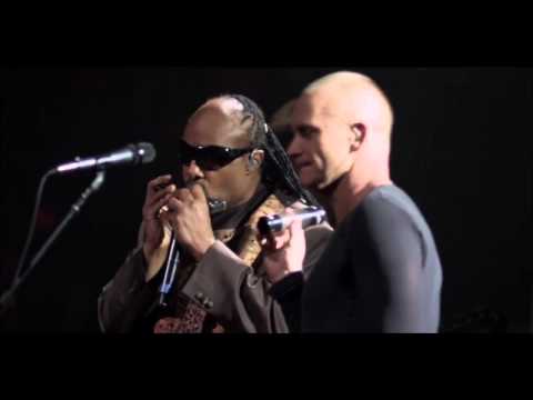 Sting and Stevie Wonder - Fragile (from Sting's 60th birthday concert)