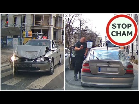 Agresywny kierowca spowodował kolizję i uciekł 
