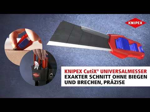 Universal-Cuttermesser CutiX® von KNIPEX (90 10 165) // Cuttermesser 2.0