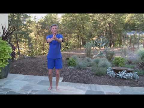 Double Breathing with Palms Touching