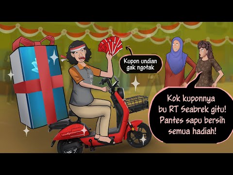 Fomo sepeda listrik, Bu RT Korupsi Hadiah Agustusan | Kartun Animasi Drama