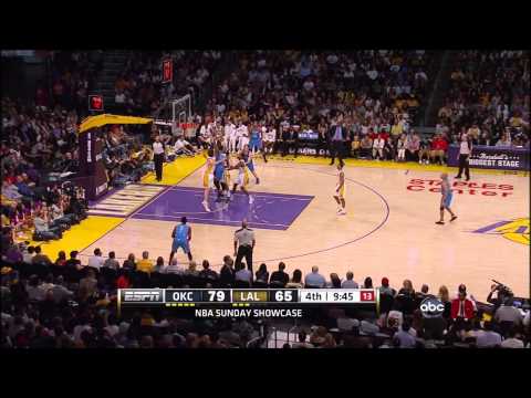 04 22 2012   Thunder vs  Lakers   Jordan Hill Highlights