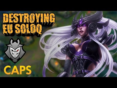 Destroying EU SoloQ: G2 Caps - Syndra Mid Lane - KDA 21/0/3