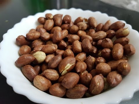 how to make roasted peanuts in microwave - English - salted peanuts without oil