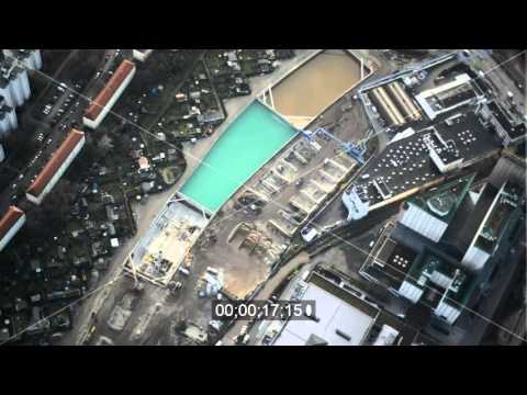 Tunnelbauwerke zur Verlängerung der Stadtautobahn - Bundesautobahn BAB A100 in Berlin Neukölln