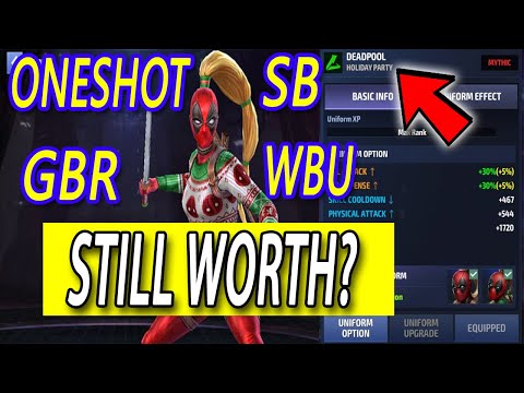 Holiday Party Deadpool 👉Cull Obsidian 99/ 3 WBU OneShot/ Squad Battle/ GBR- Marvel Future Fight