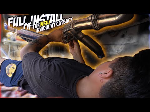 Full Exhaust Install, Invidia N1 CatBack in the BRZ (step by step)